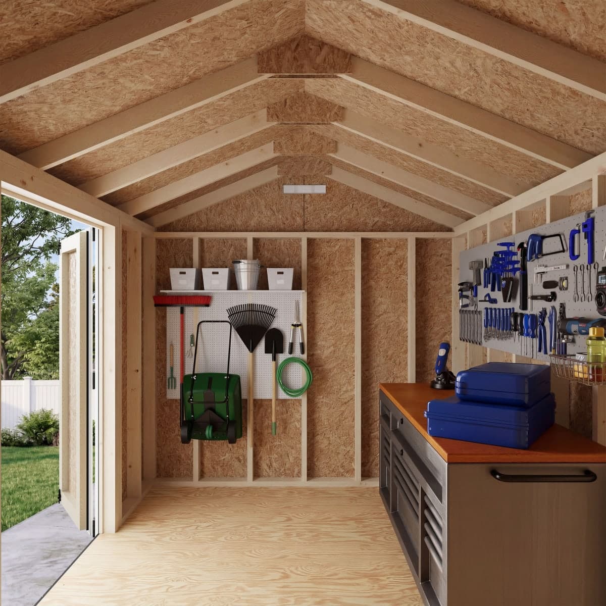Classic Gable Shed with Side Entry
