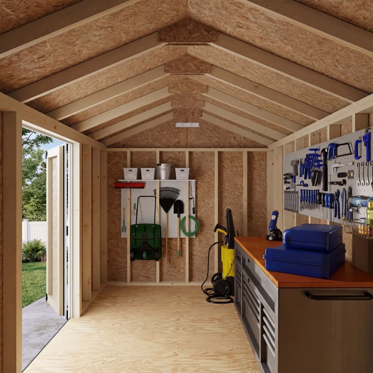 Classic Gable Shed with Side Entry