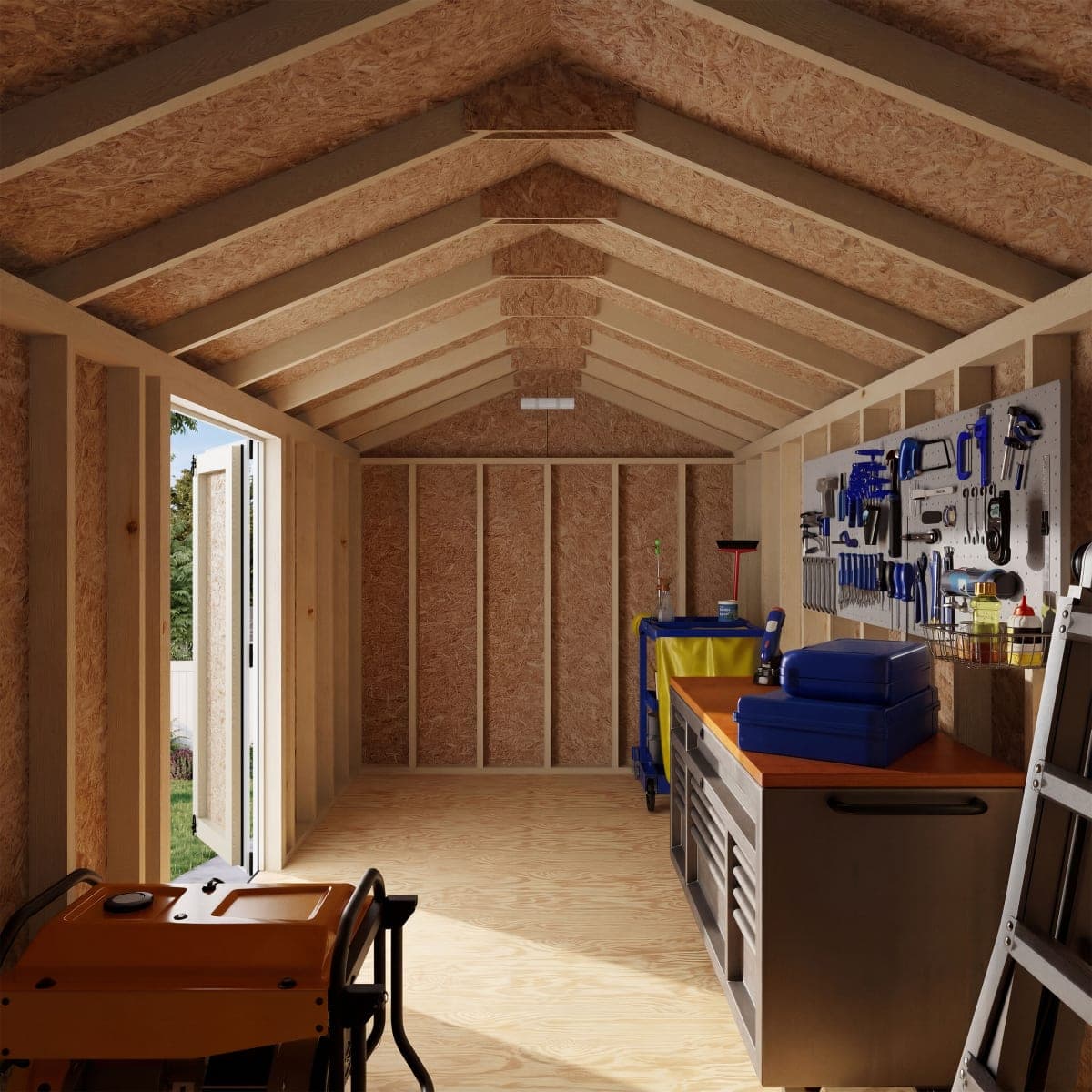 Classic Gable Shed with Side Entry