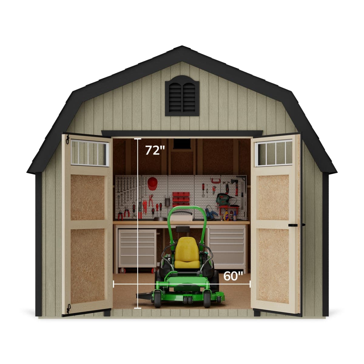 Colonial Greenfield Barn Shed
