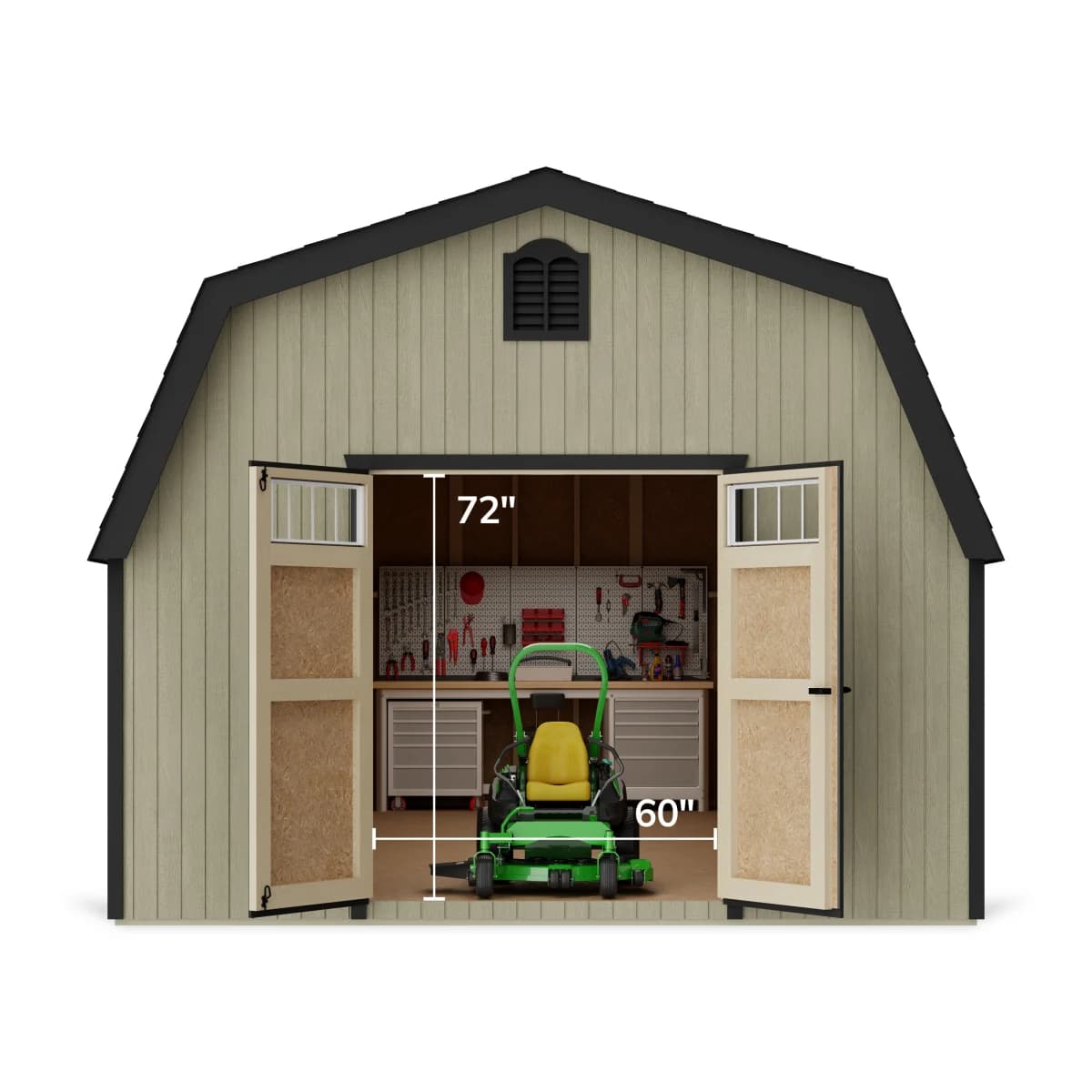 Colonial Greenfield Barn Shed