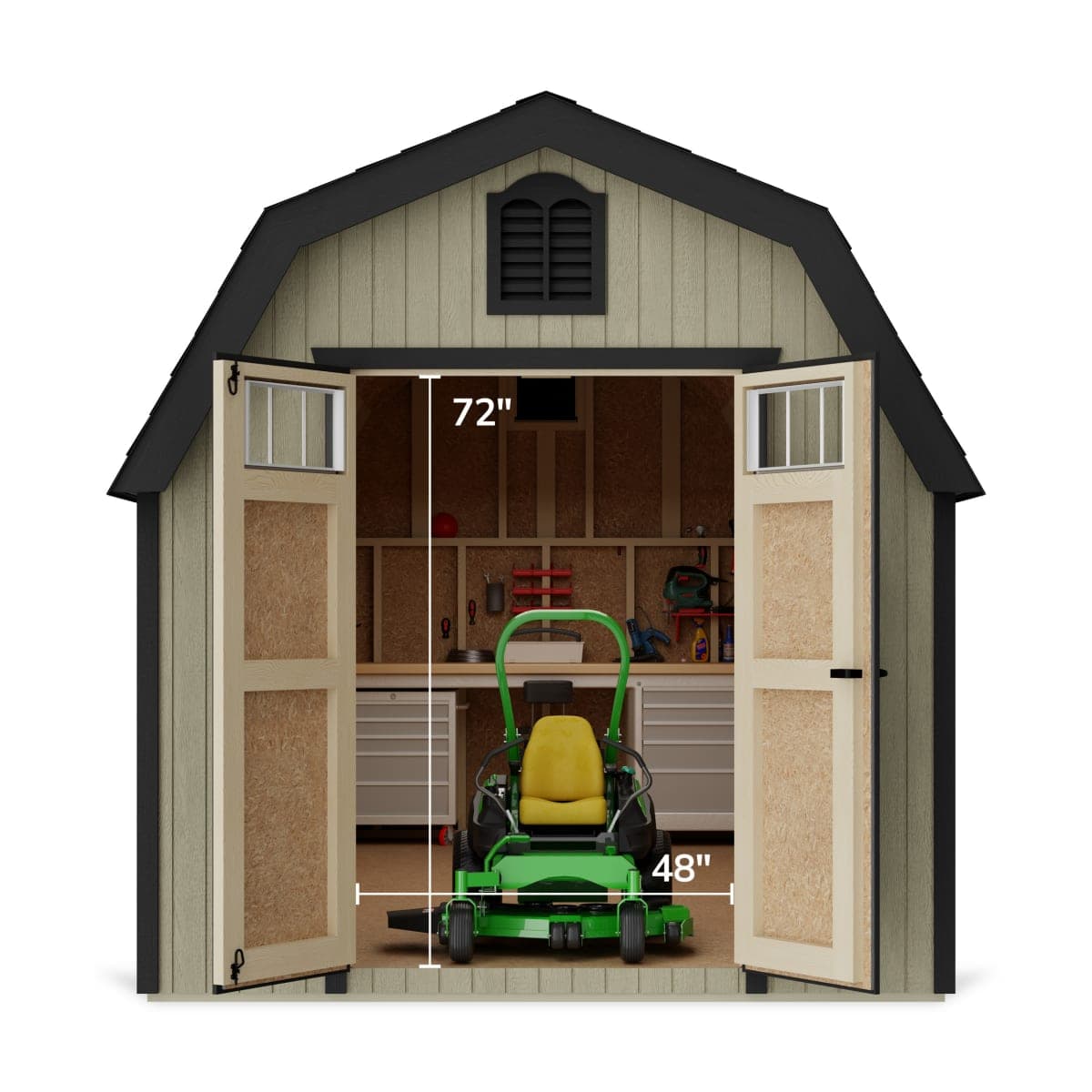 Colonial Greenfield Barn Shed