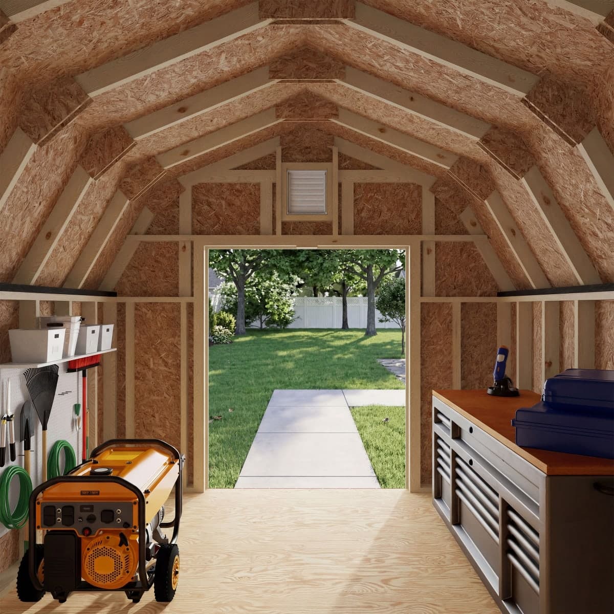 Colonial Greenfield Barn Shed