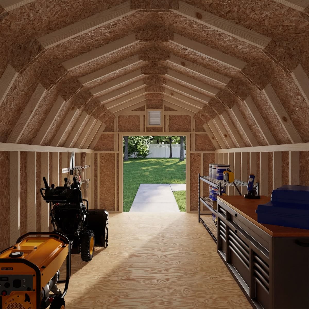 Colonial Greenfield Barn Shed