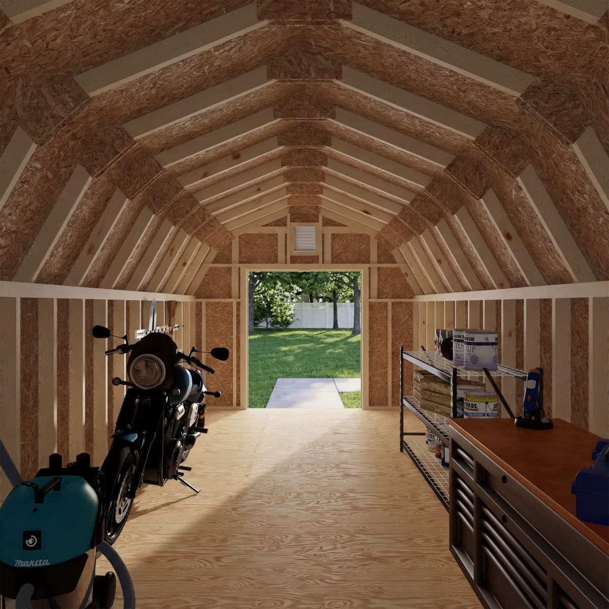 Colonial Greenfield Barn Shed