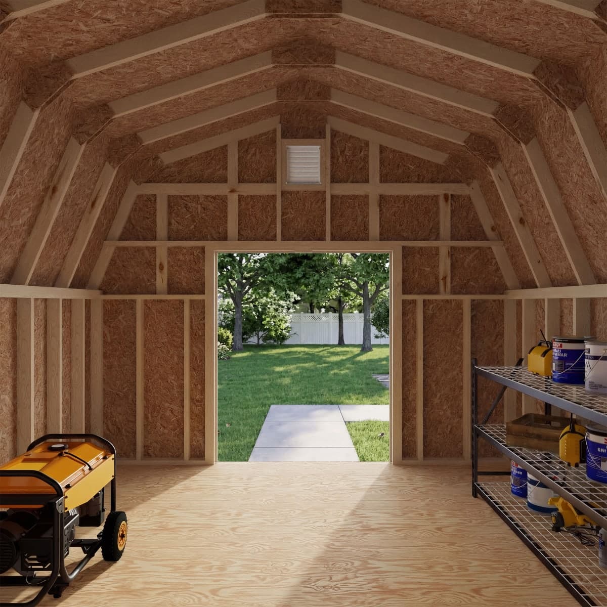 Colonial Greenfield Barn Shed