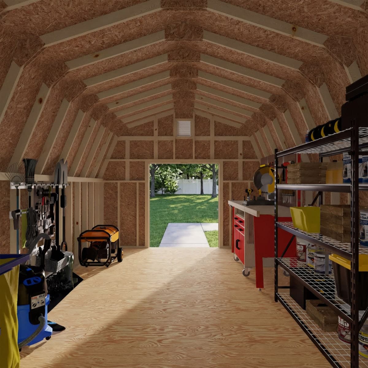 Colonial Greenfield Barn Shed