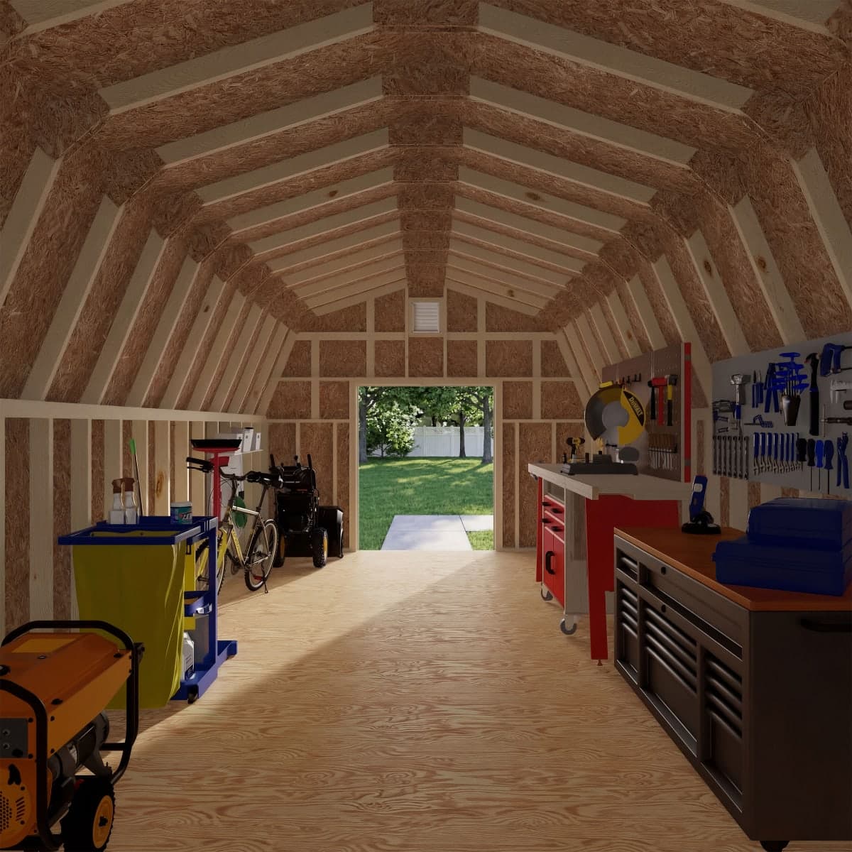 Colonial Greenfield Barn Shed