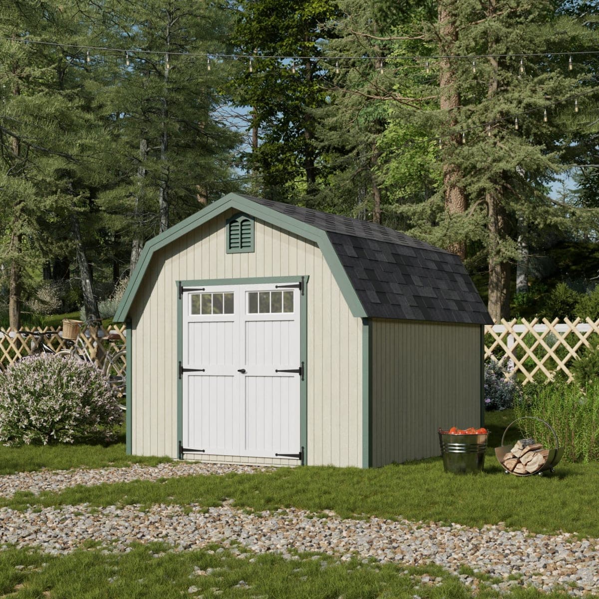 Colonial Greenfield Barn Shed