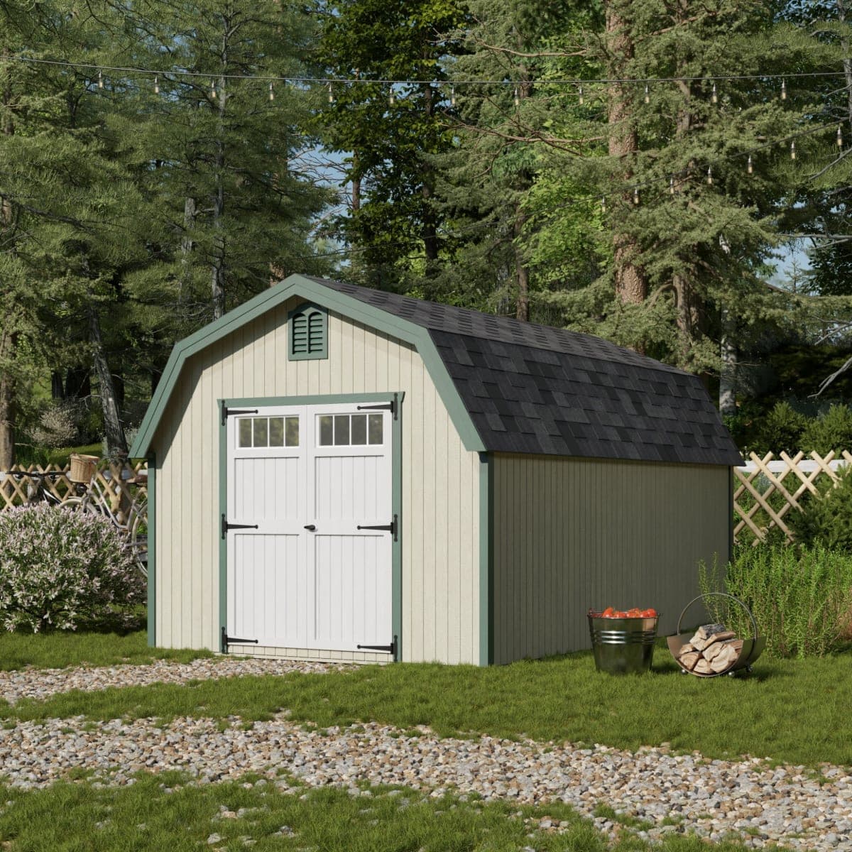 Colonial Greenfield Barn Shed