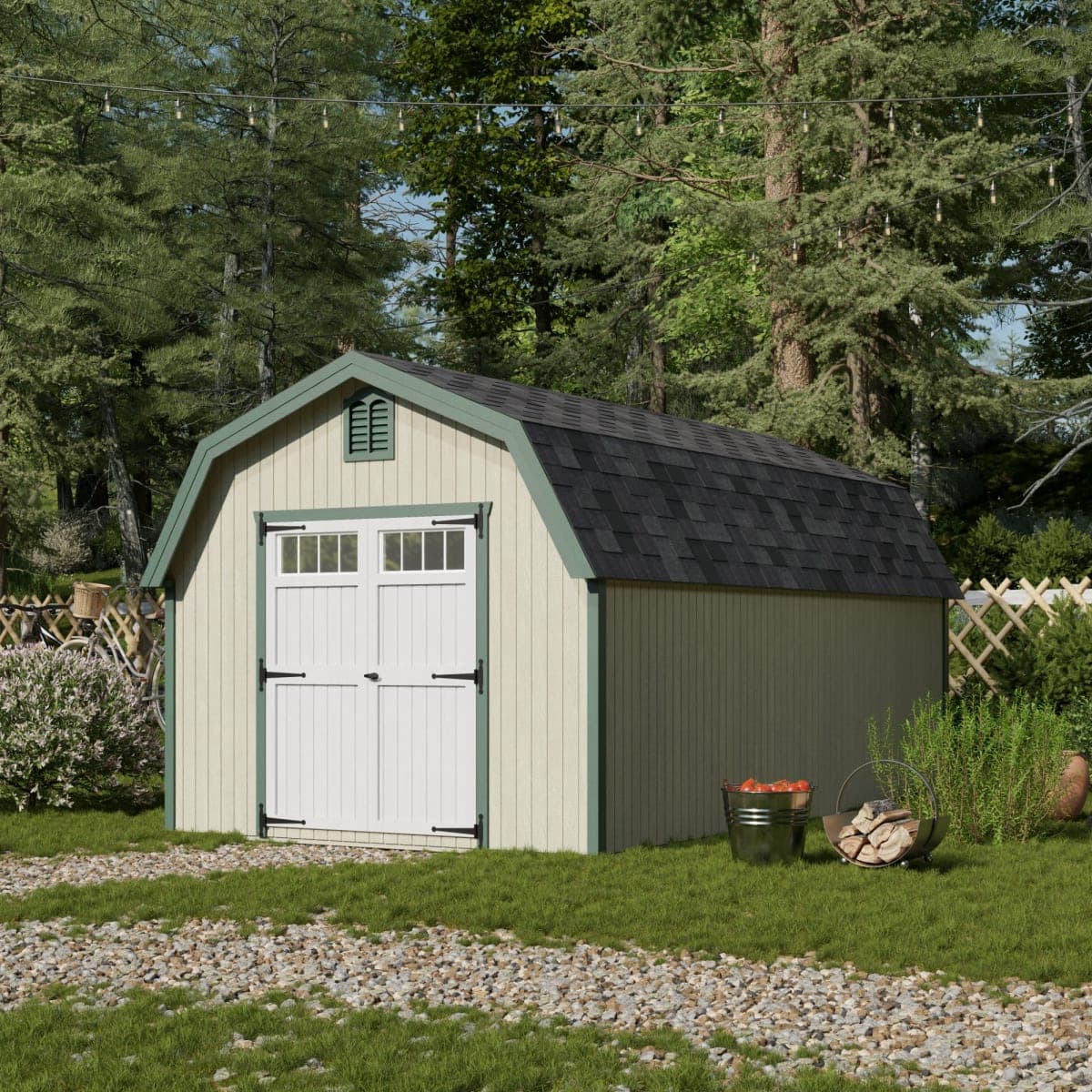 Colonial Greenfield Barn Shed