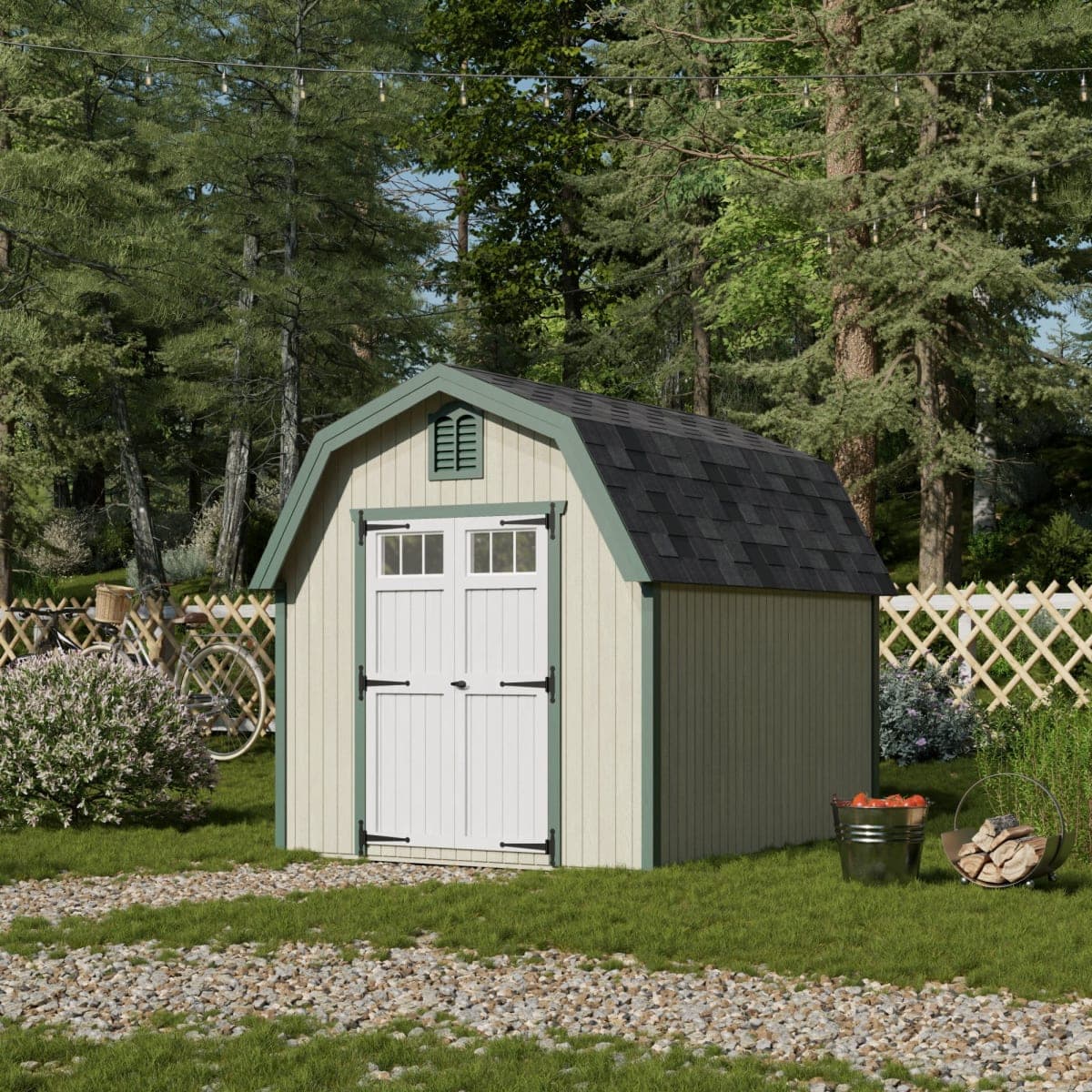 Colonial Greenfield Barn Shed