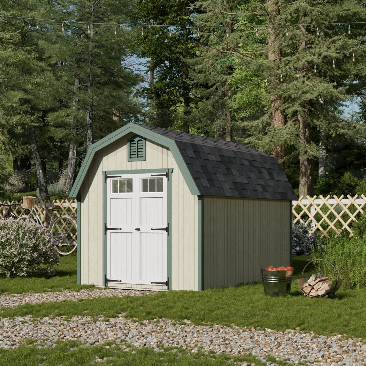 Colonial Greenfield Barn Shed