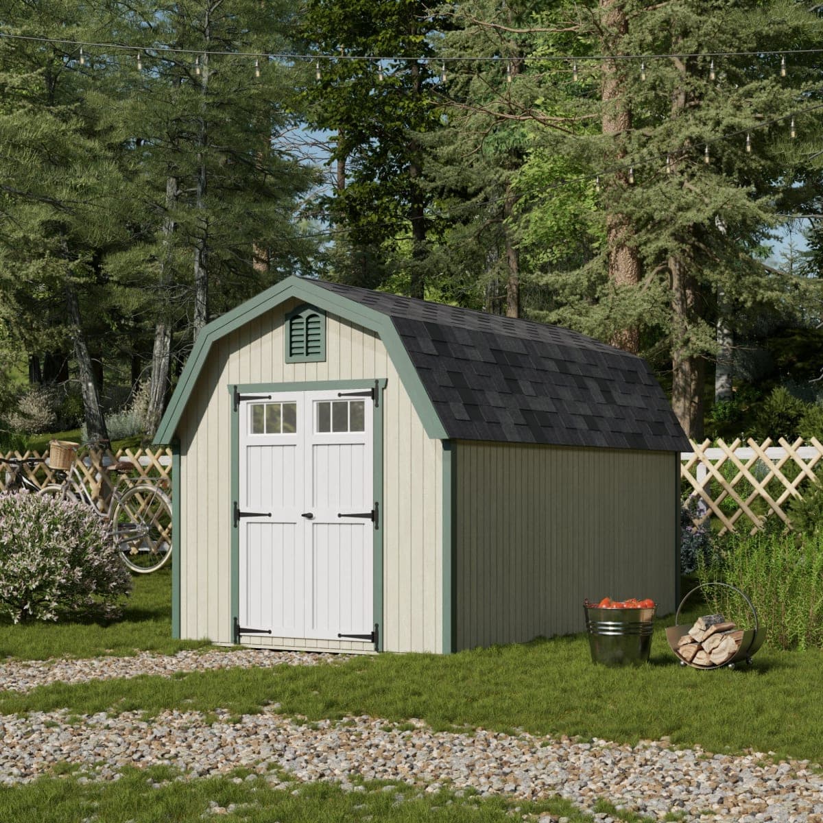 Colonial Greenfield Barn Shed