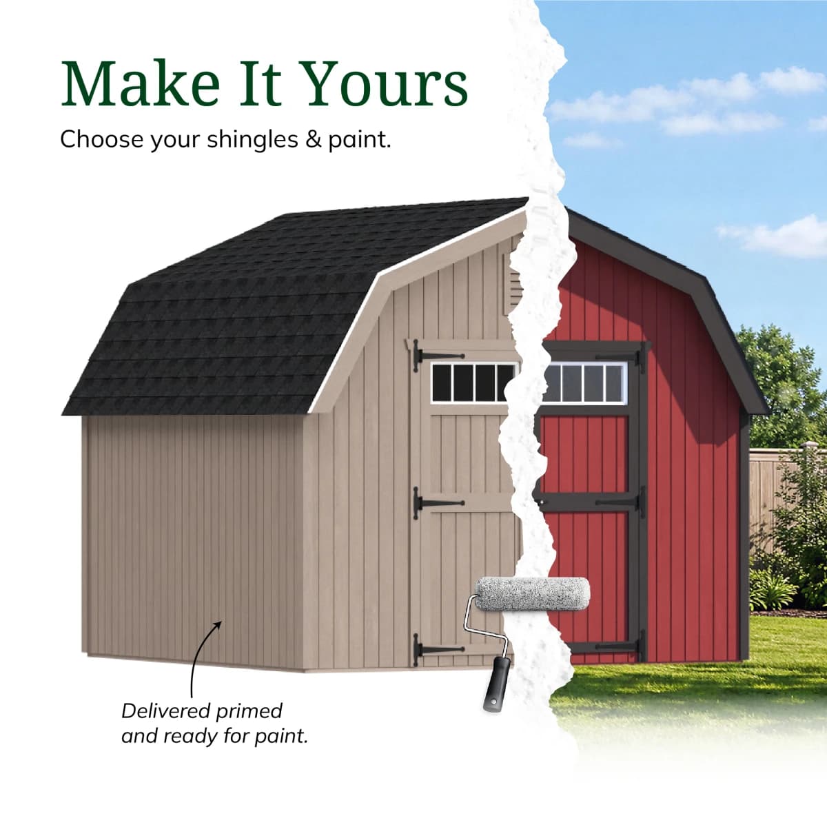 Colonial Greenfield Barn Shed