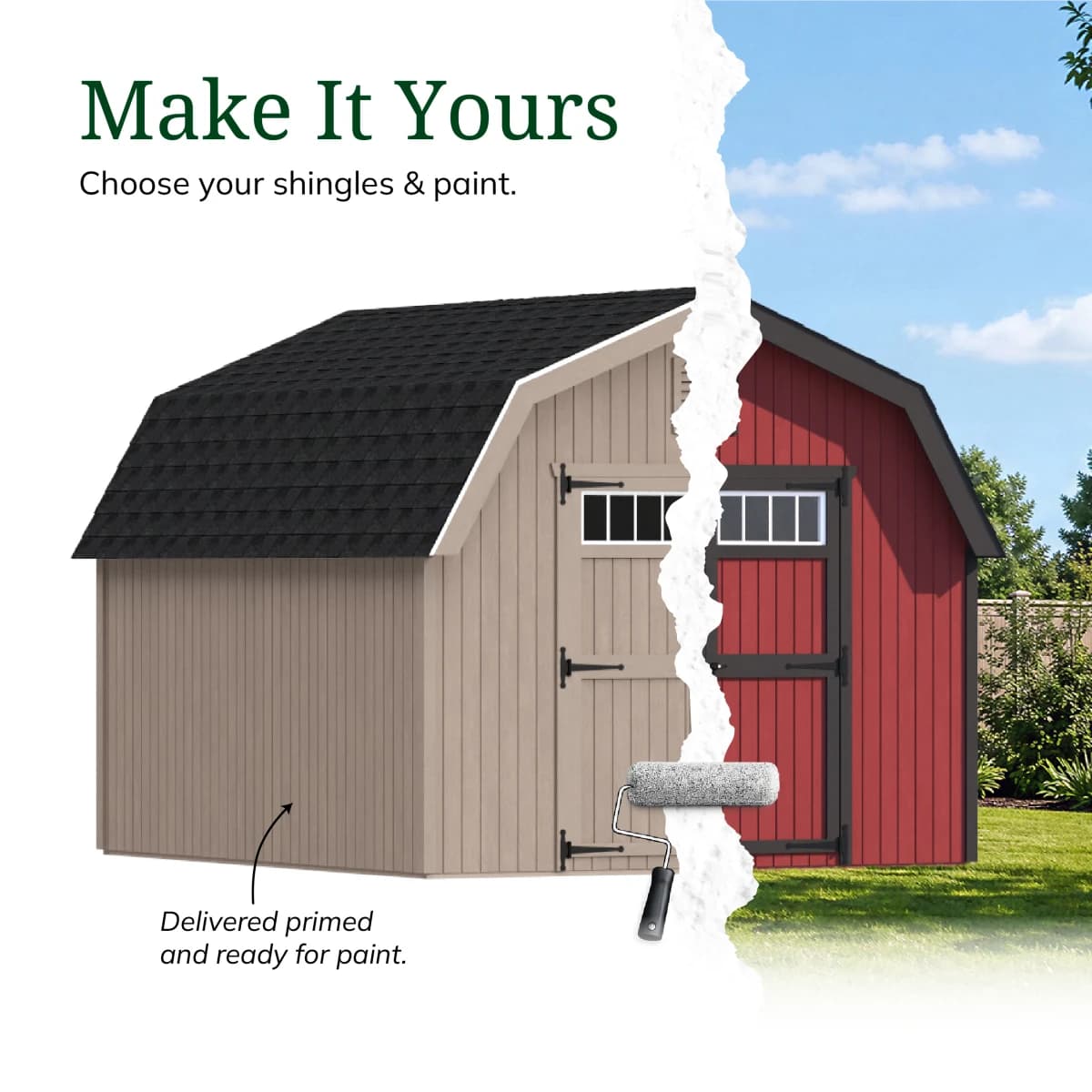 Colonial Greenfield Barn Shed