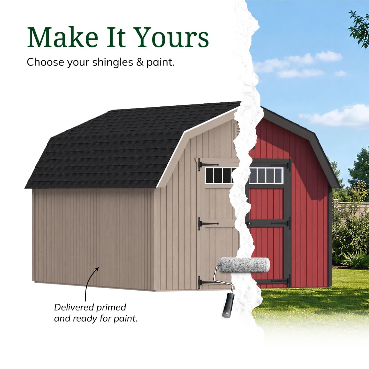 Colonial Greenfield Barn Shed