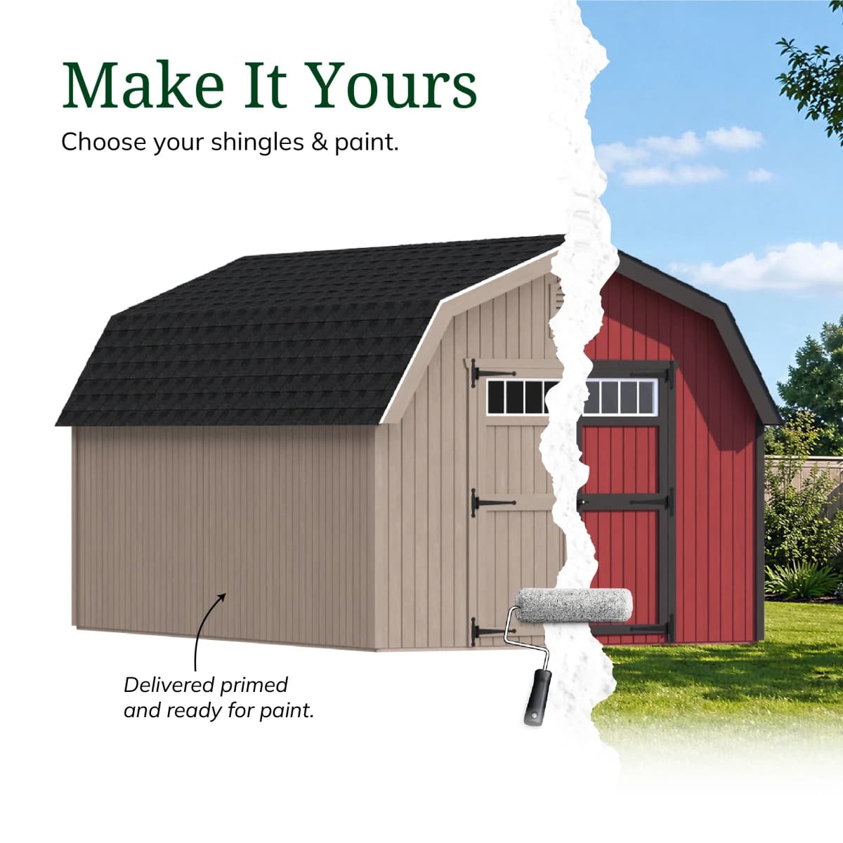Colonial Greenfield Barn Shed
