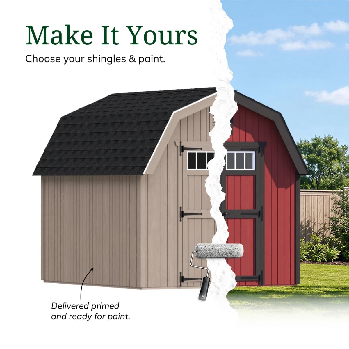 Colonial Greenfield Barn Shed