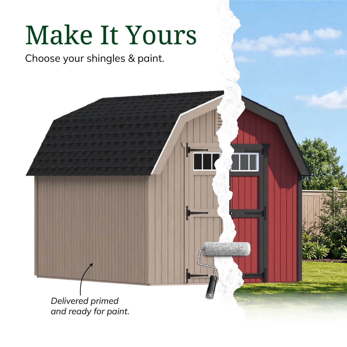 Colonial Greenfield Barn Shed