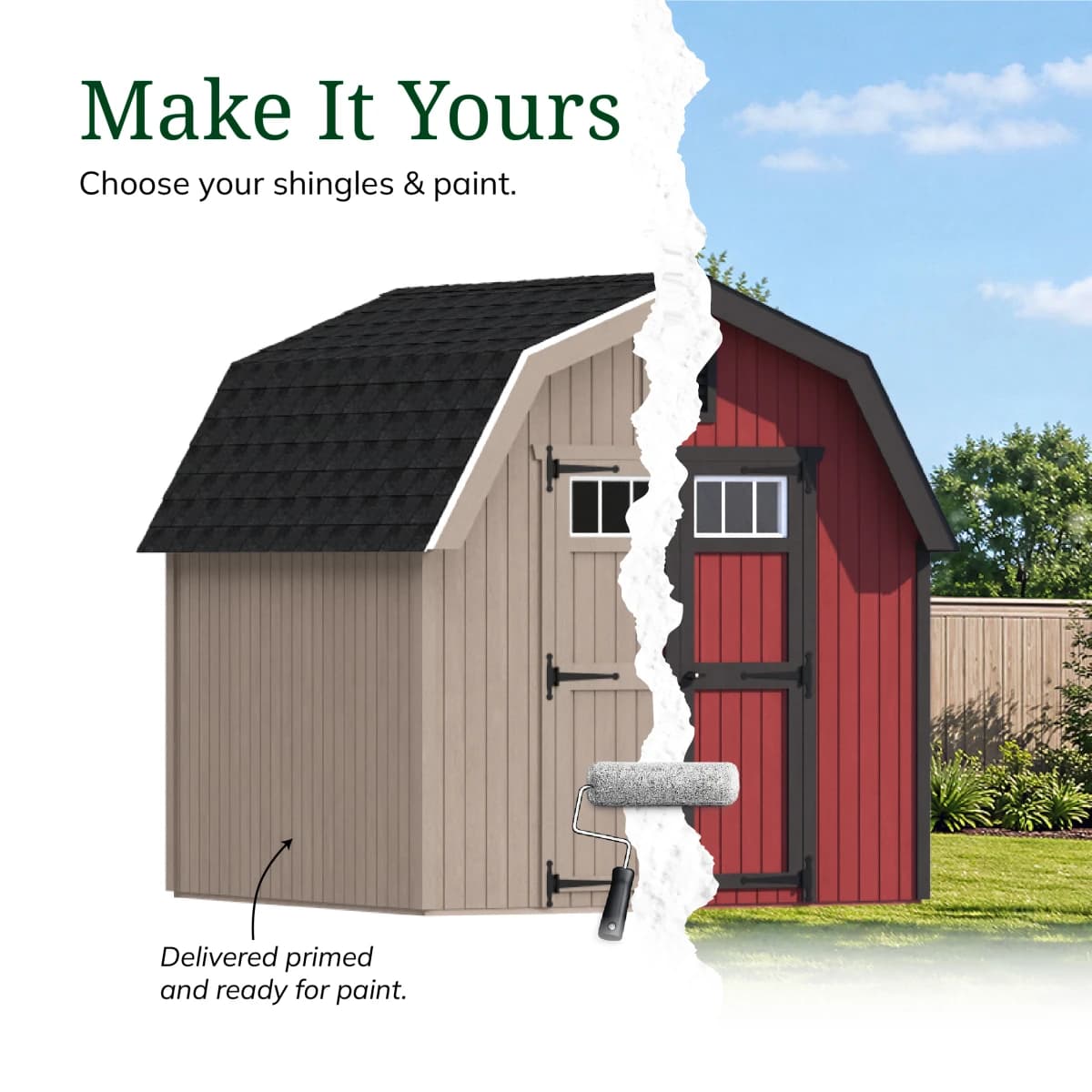 Colonial Greenfield Barn Shed