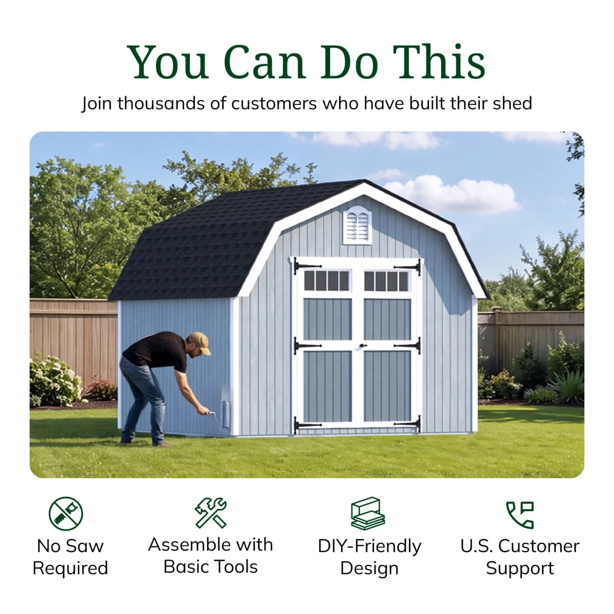 Colonial Greenfield Barn Shed