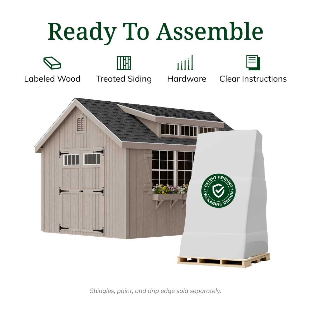 Colonial Lexington Shed