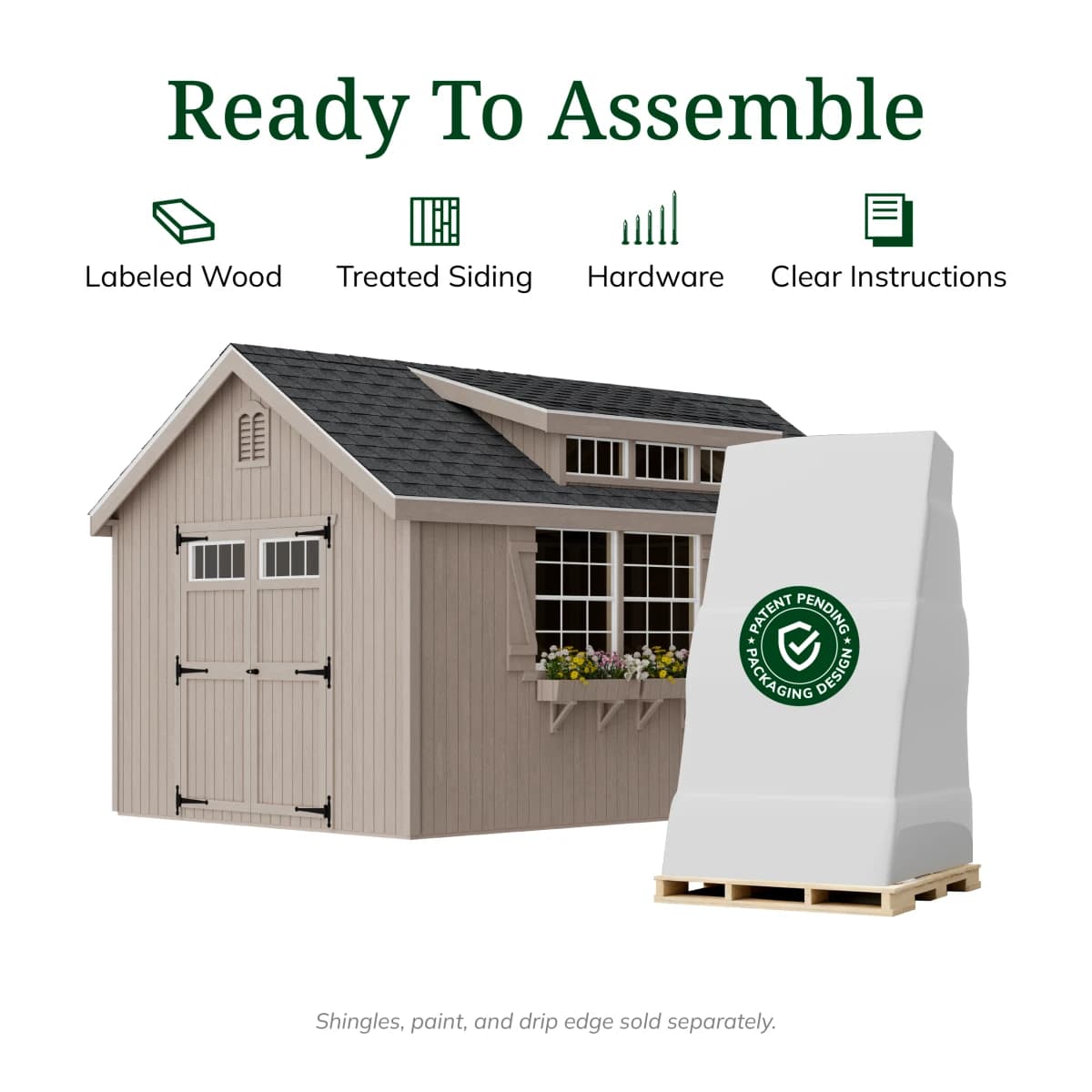 Colonial Lexington Shed