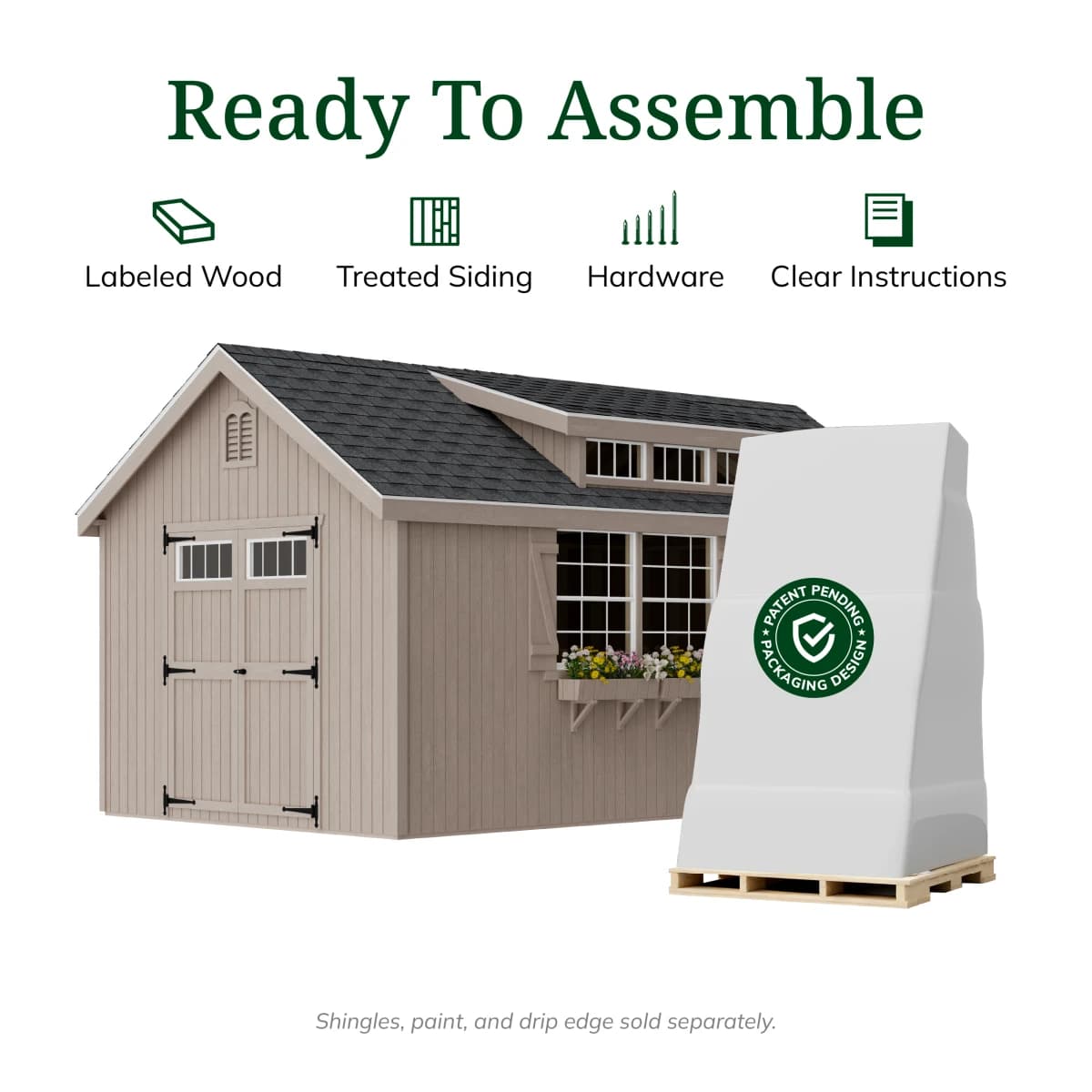 Colonial Lexington Shed