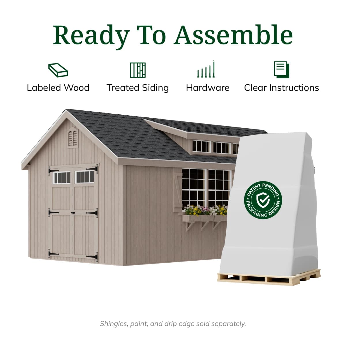 Colonial Lexington Shed