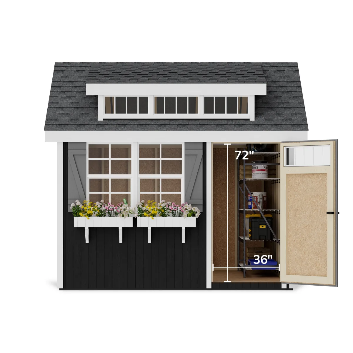Colonial Lexington Shed