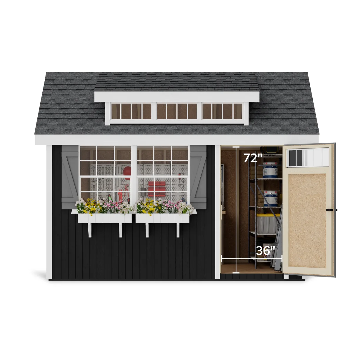 Colonial Lexington Shed