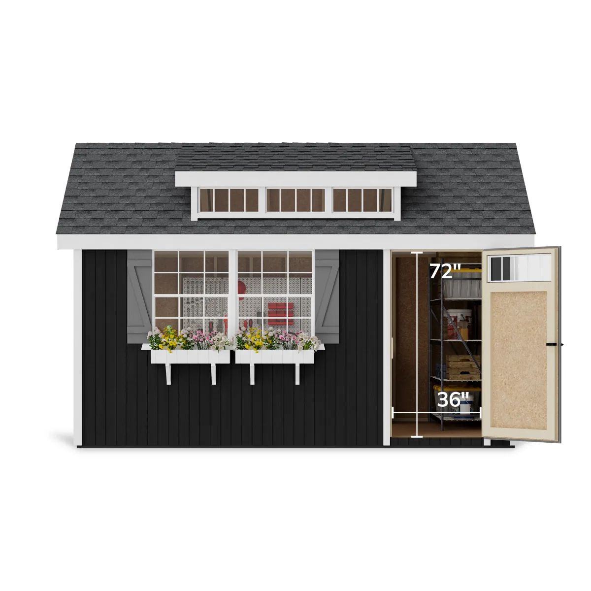 Colonial Lexington Shed