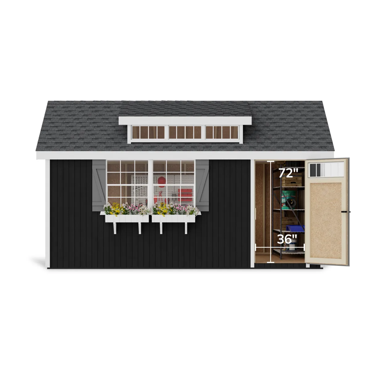 Colonial Lexington Shed