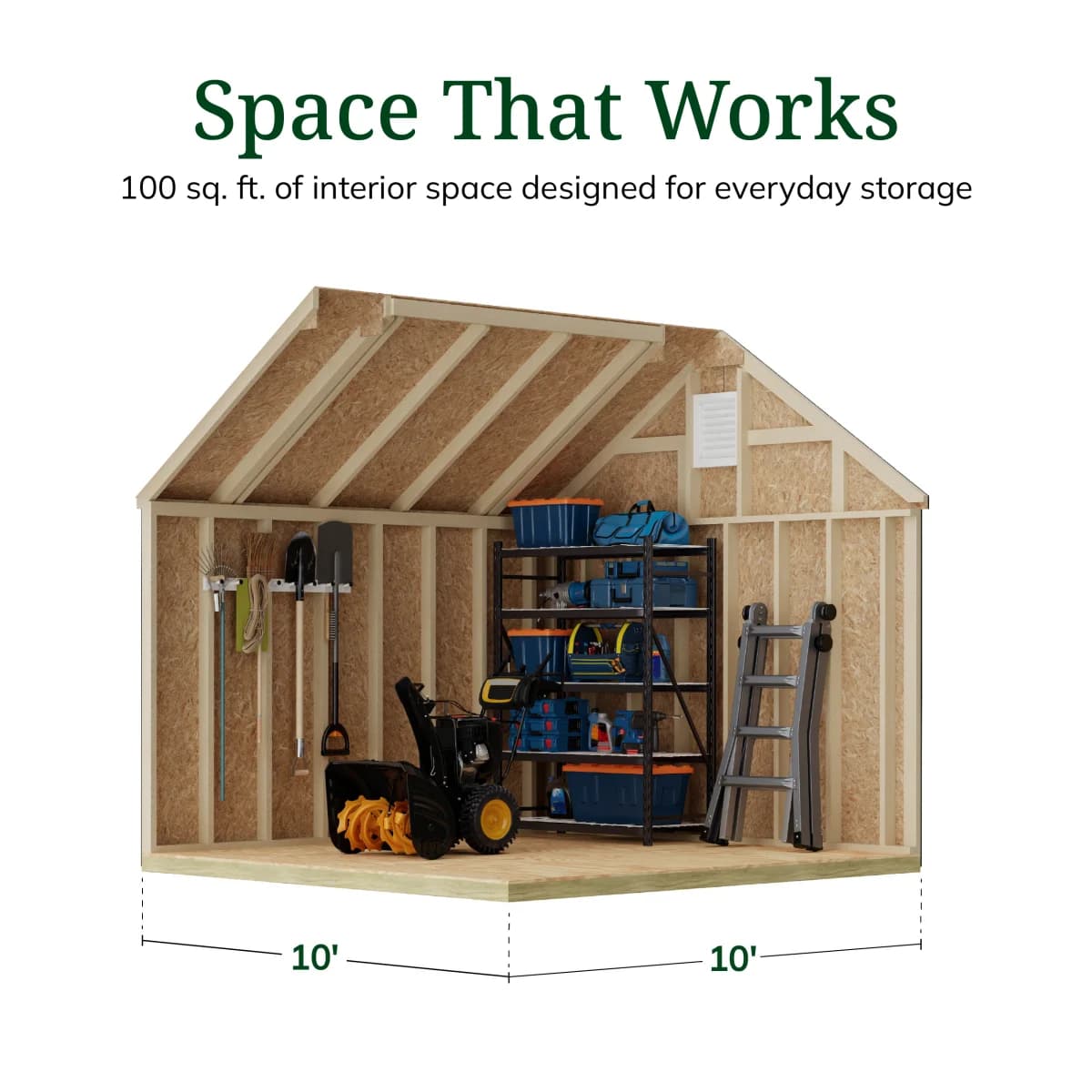 Colonial Lexington Shed