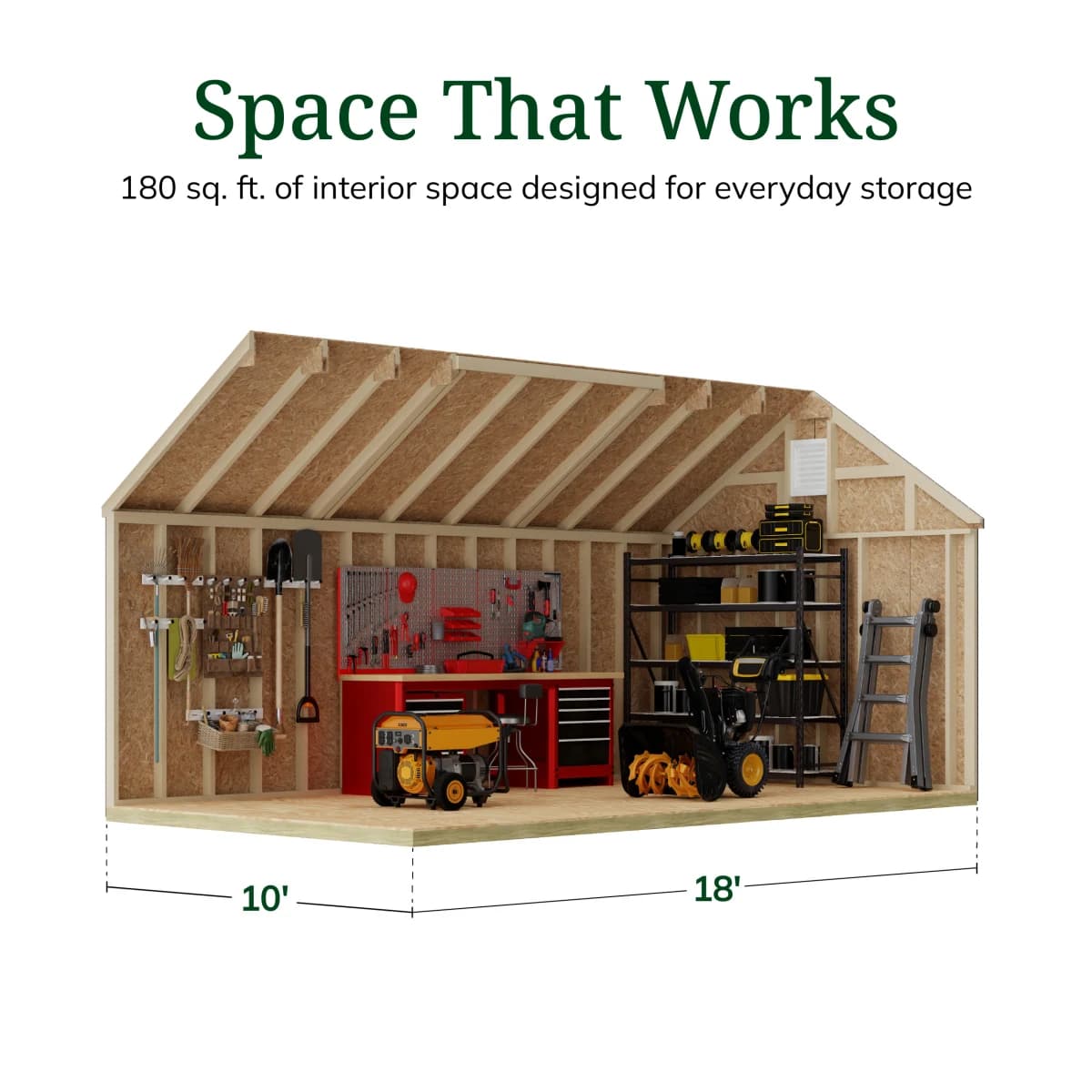 Colonial Lexington Shed
