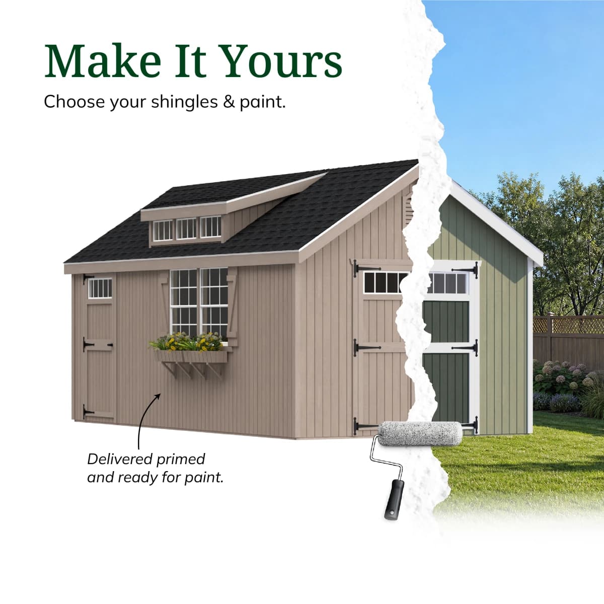 Colonial Lexington Shed