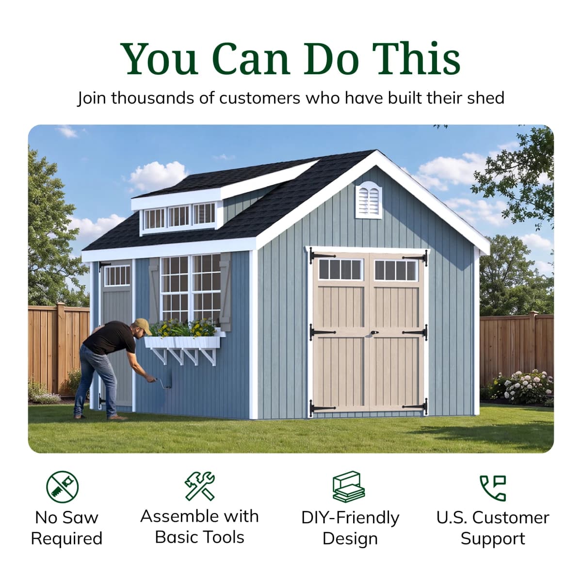Colonial Lexington Shed