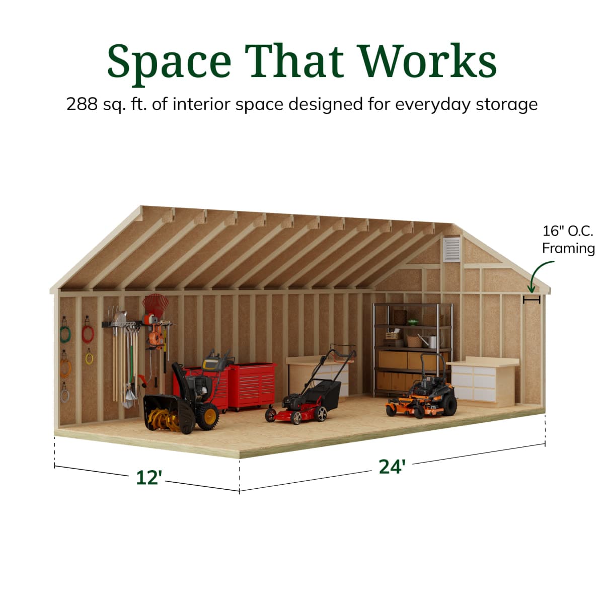 Colonial Pinehurst Shed