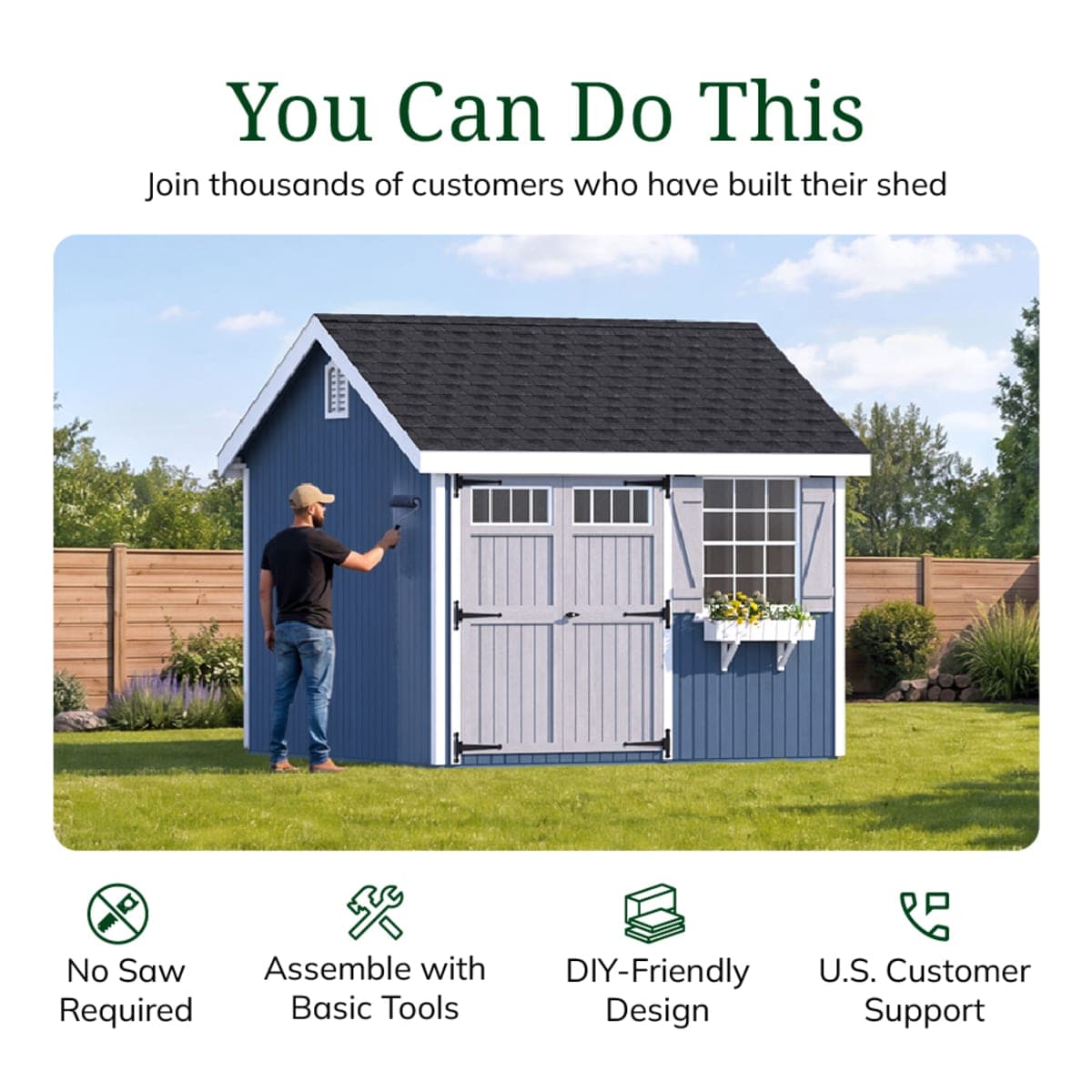 Colonial Pinehurst Shed