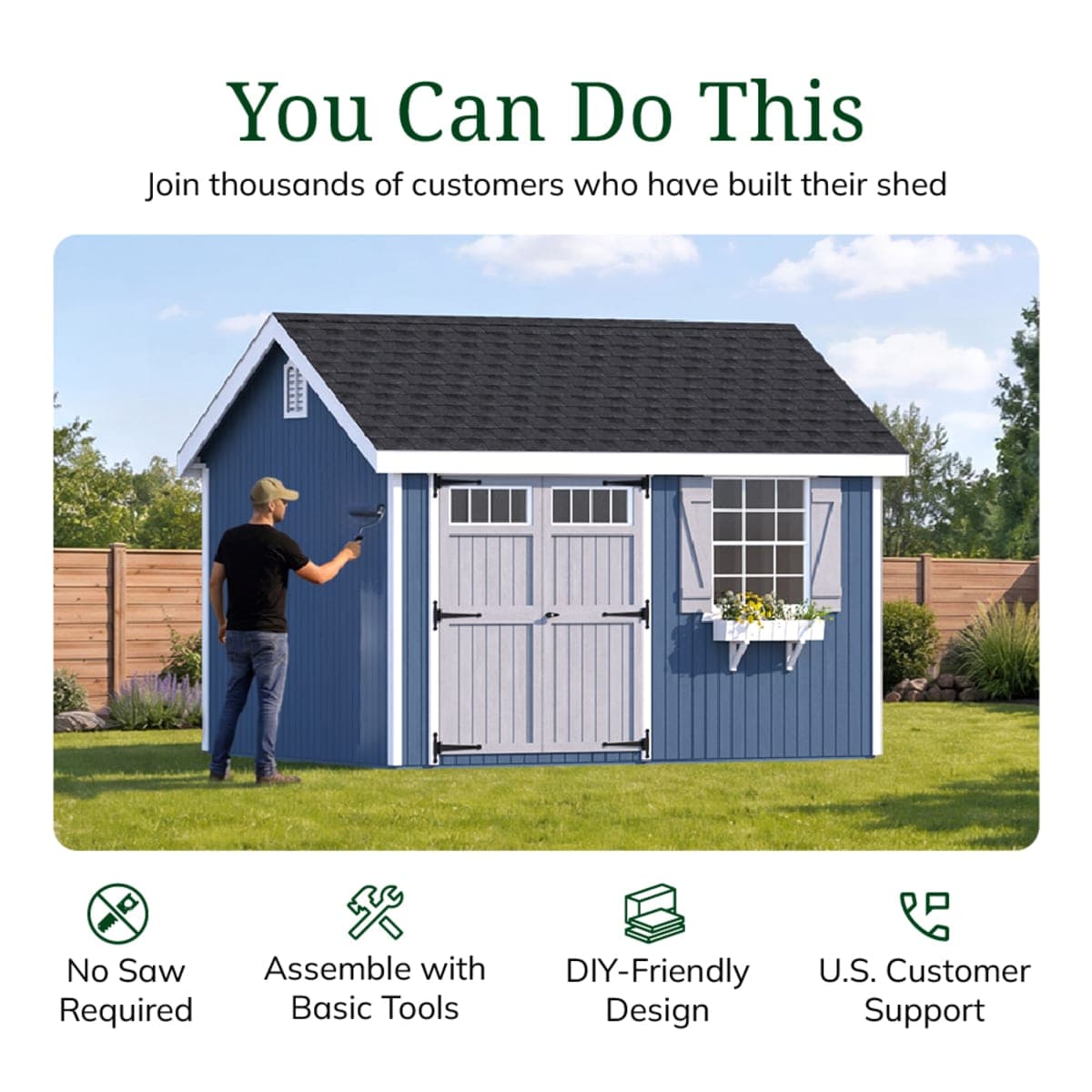 Colonial Pinehurst Shed
