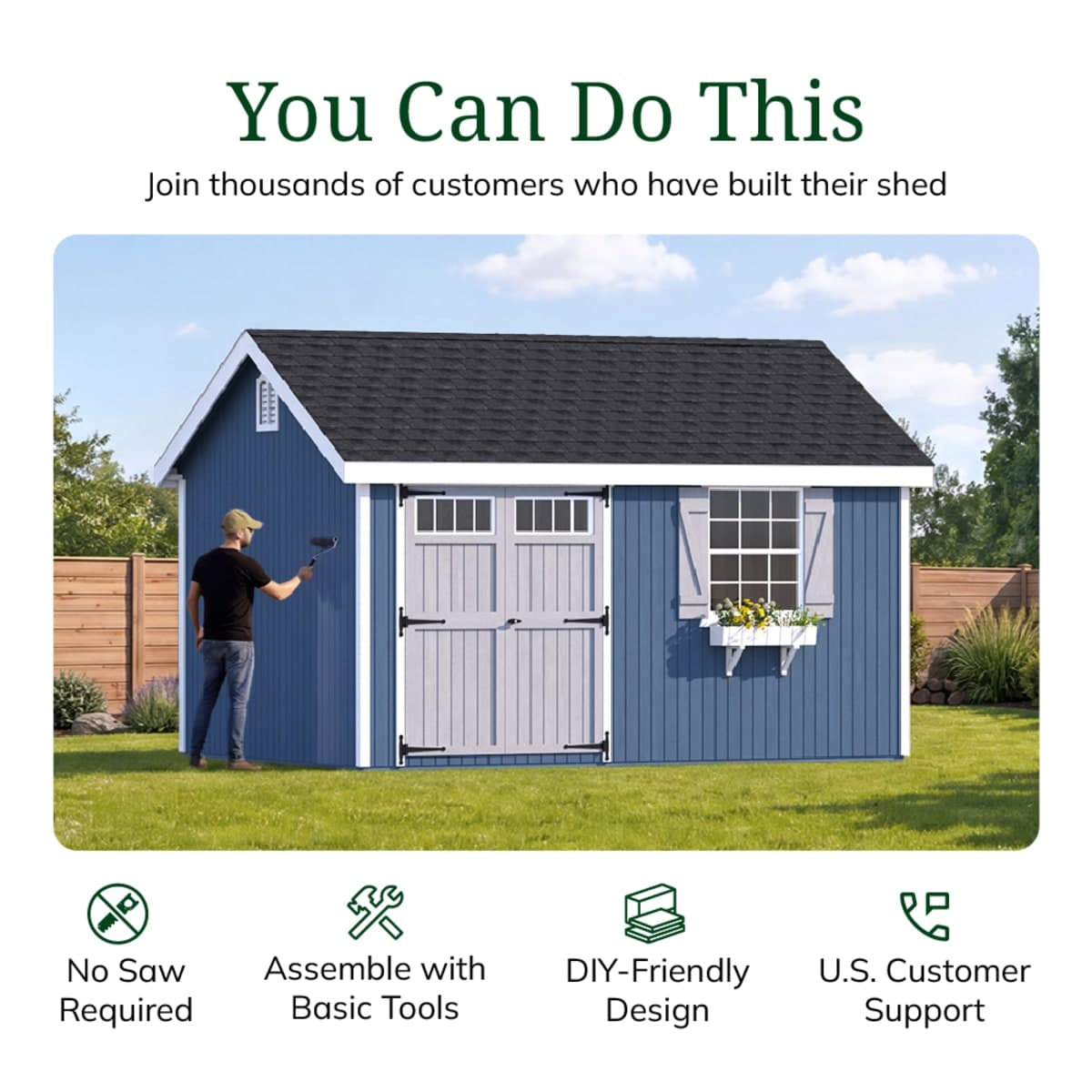 Colonial Pinehurst Shed