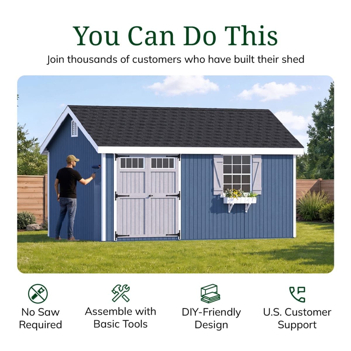Colonial Pinehurst Shed