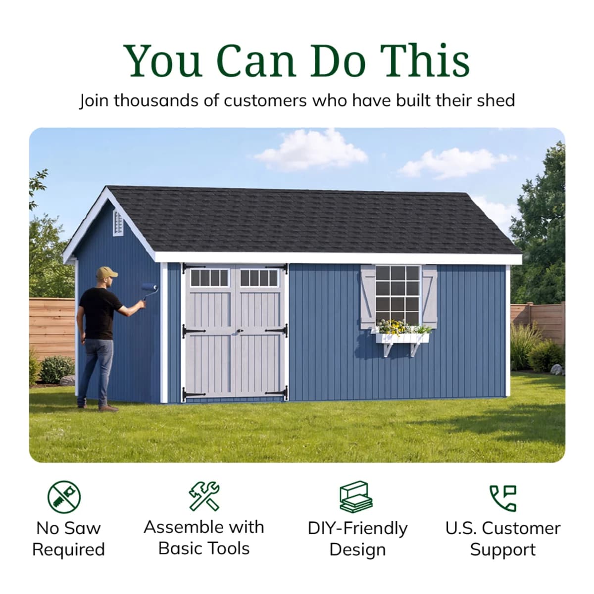 Colonial Pinehurst Shed