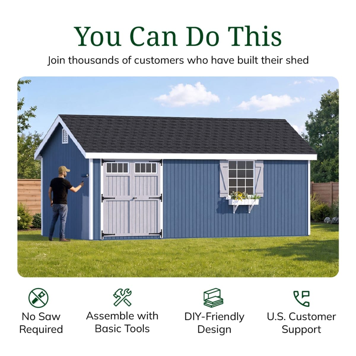 Colonial Pinehurst Shed