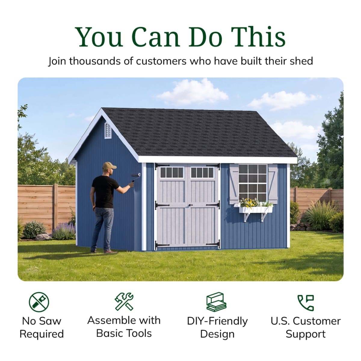 Colonial Pinehurst Shed