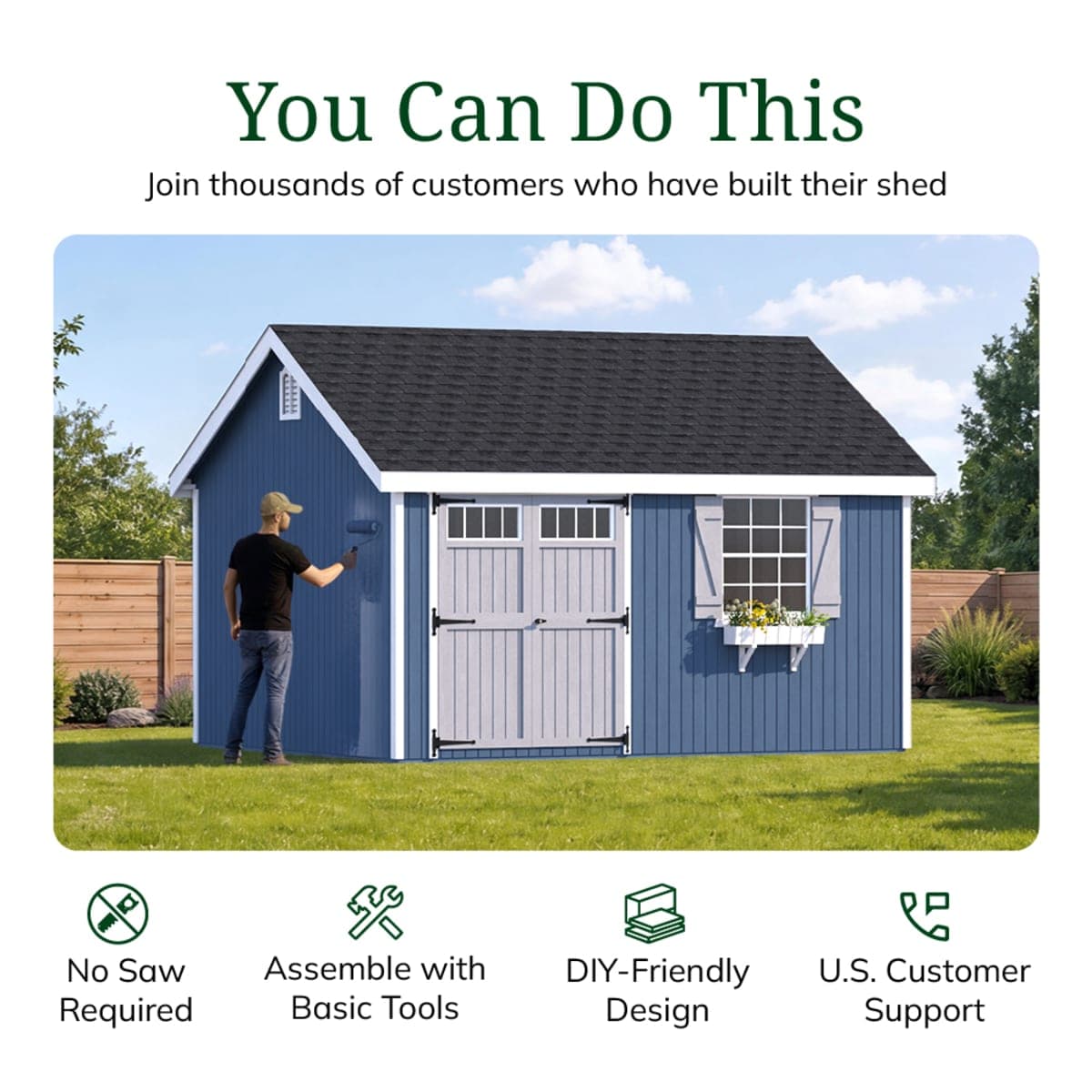 Colonial Pinehurst Shed