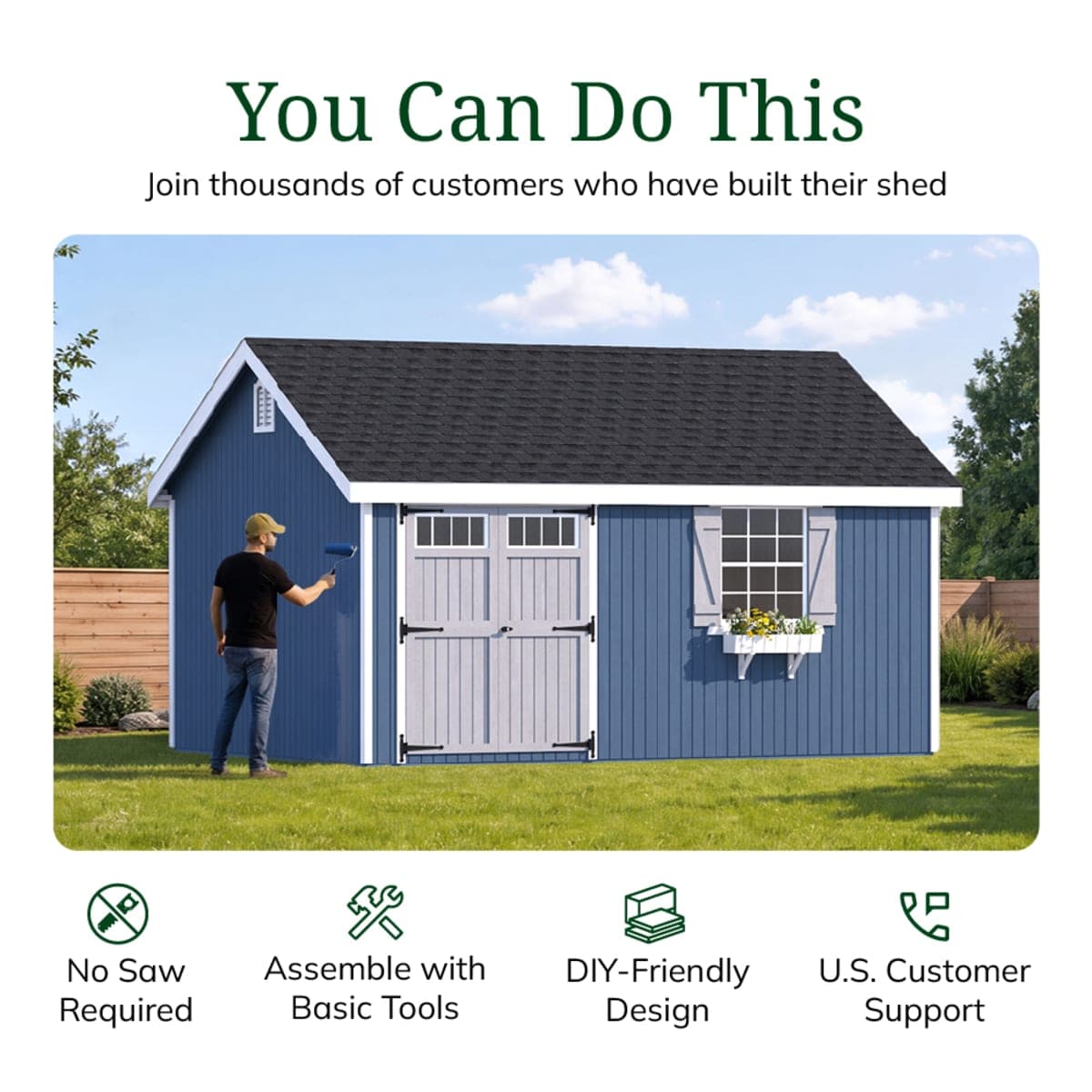 Colonial Pinehurst Shed