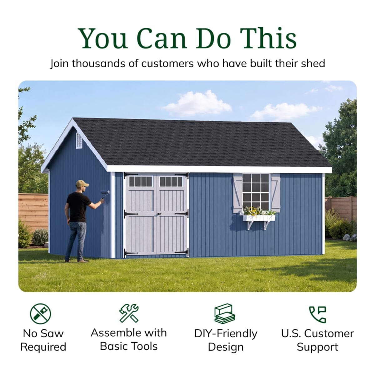 Colonial Pinehurst Shed