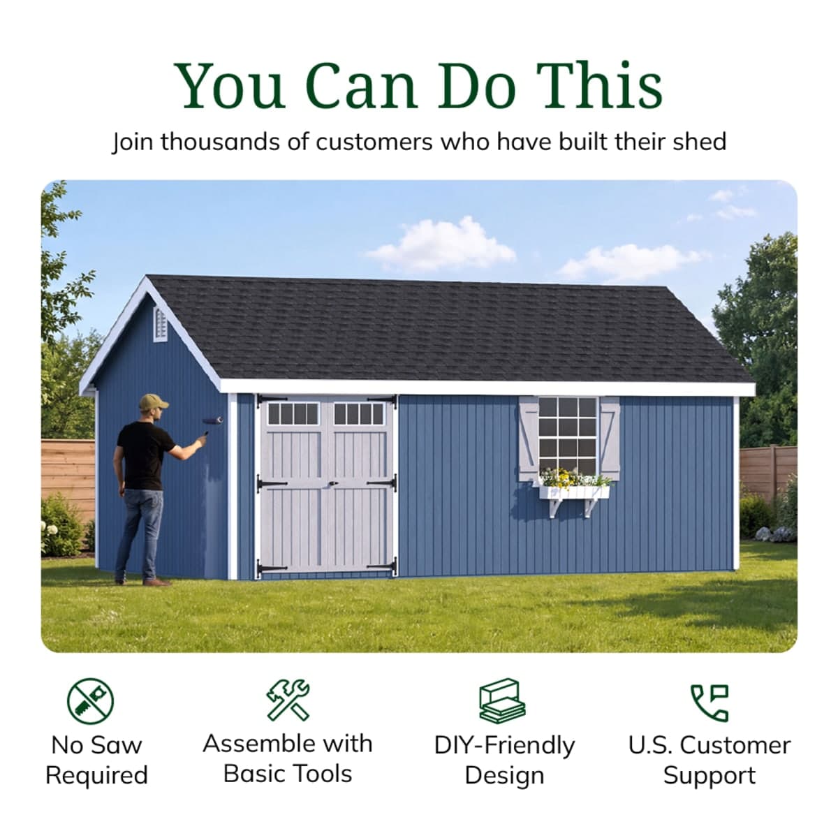 Colonial Pinehurst Shed